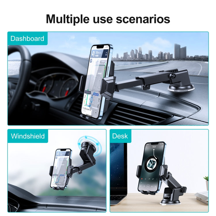 JOYROOM JR-ZS285 Mechanical Car Dashboard Phone Holder(Black) - Universal Car Holders by JOYROOM | Online Shopping UK | buy2fix