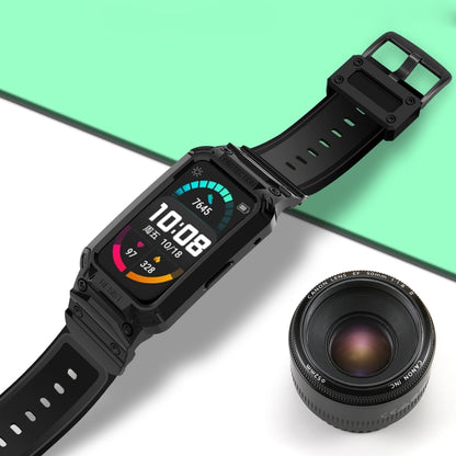 For Huawei Watch Fit / Honor Watch ES Integrated TPU Watch Band(Black) by buy2fix