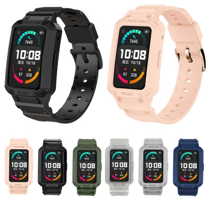 For Huawei Watch Fit / Honor Watch ES Integrated TPU Watch Band(Black) by buy2fix