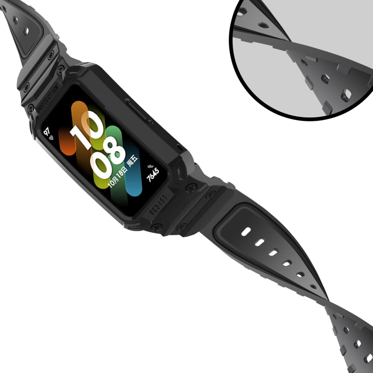 For Huawei Band 7 / 6 / Honor Band 6 Integrated TPU Watch Band(Black) by buy2fix