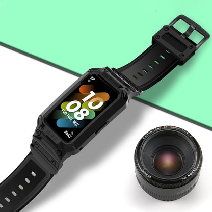 For Huawei Band 7 / 6 / Honor Band 6 Integrated TPU Watch Band(Black) by buy2fix