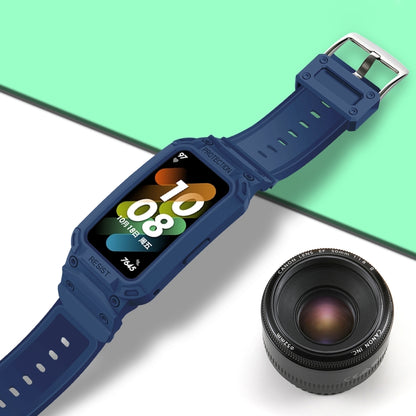 For Huawei Band 7 / 6 / Honor Band 6 Integrated TPU Watch Band(Midnight Blue) by buy2fix
