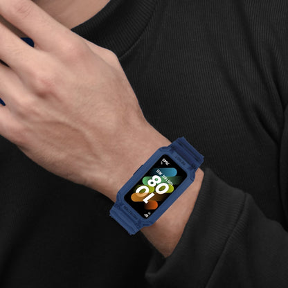 For Huawei Band 7 / 6 / Honor Band 6 Integrated TPU Watch Band(Midnight Blue) by buy2fix