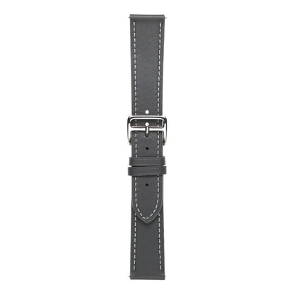 For Huawei Watch GT 3 Pro 22mm Plain Weave Genuine Leather Watch Band(Grey) - Watch Bands by buy2fix | Online Shopping UK | buy2fix