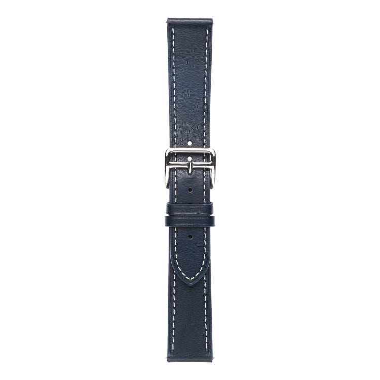 For Huawei Watch GT 3 Pro 22mm Plain Weave Genuine Leather Watch Band(Midnight Blue) by buy2fix