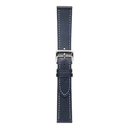 For Huawei Watch GT 3 Pro 22mm Plain Weave Genuine Leather Watch Band(Midnight Blue) by buy2fix