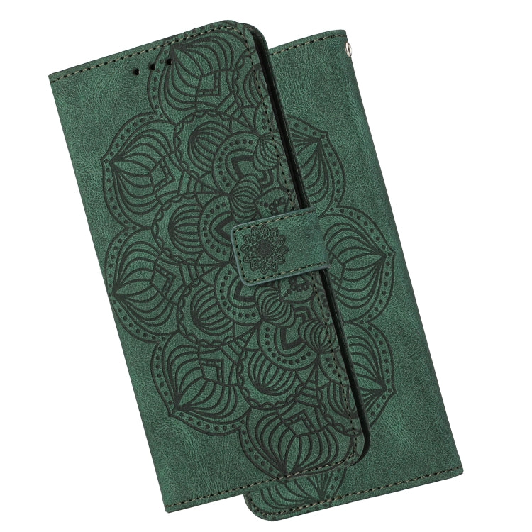 For Xiaomi Redmi Note 8 Mandala Embossed Flip Leather Phone Case(Green) - Xiaomi Cases by buy2fix | Online Shopping UK | buy2fix