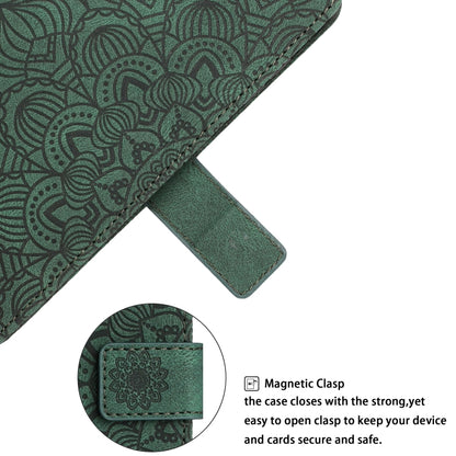 For Xiaomi Redmi Note 8 Mandala Embossed Flip Leather Phone Case(Green) - Xiaomi Cases by buy2fix | Online Shopping UK | buy2fix