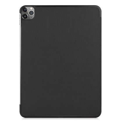 For iPad Pro 11 inch 2020 Custer Texture Smart PU Leather Tablet Case with Sleep / Wake-up Function & 3-Fold Holder(Black) - iPad Pro 11 (2020) Cases by buy2fix | Online Shopping UK | buy2fix