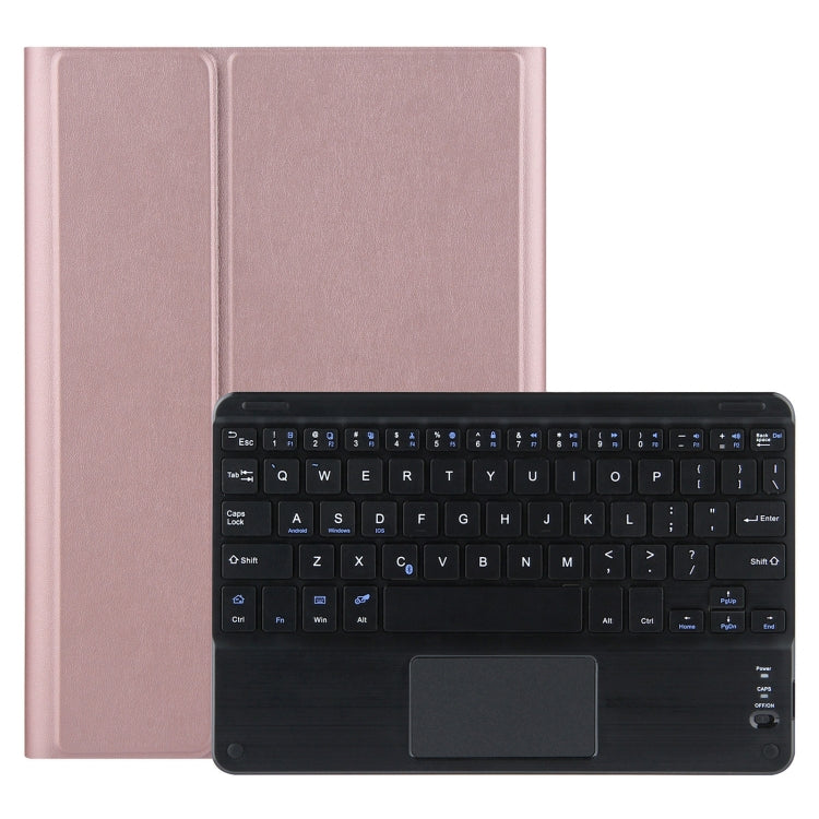 For Lenovo Tab M10 HD Gen 2 Touchpad Bluetooth Keyboard Leather Tablet Case(Rose Gold) by buy2fix
