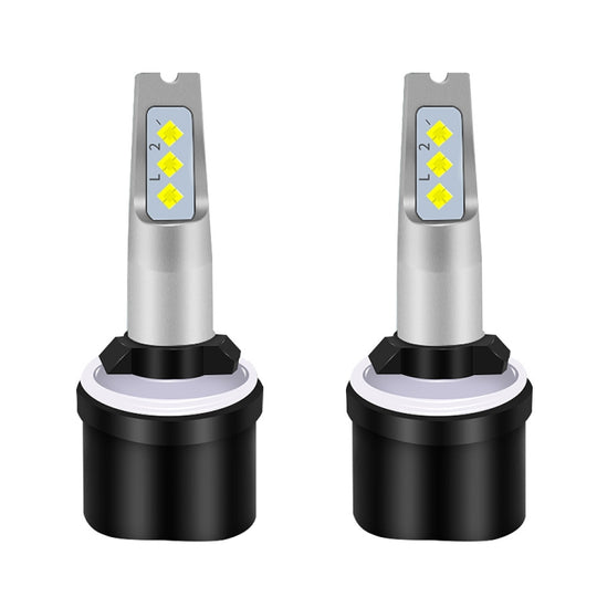 1 Pair 880 DC 12V-24V 12W 1800LM Car LED Fog Light(Ice Blue Light)