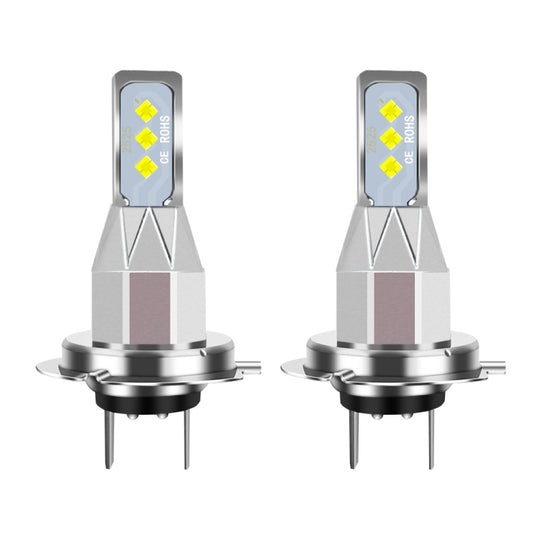 1 Pair H7 DC 12V-24V 12W 1800LM Car LED Fog Light(Yellow Light)
