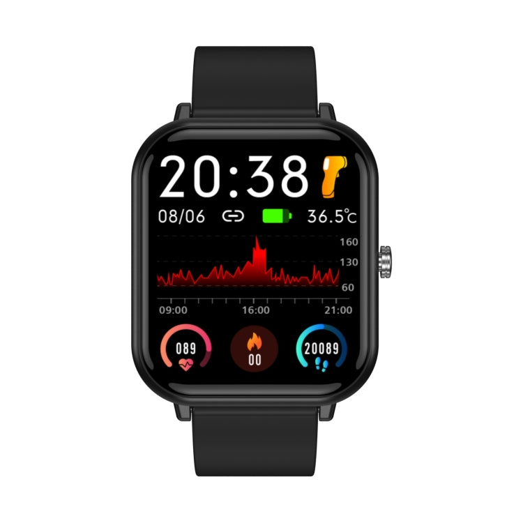 Q9 Pro 1.7 inch TFT HD Screen Smart Watch, Support Body Temperature Monitoring/Heart Rate Monitoring(Black) by buy2fix