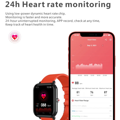 Q9 Pro 1.7 inch TFT HD Screen Smart Watch, Support Body Temperature Monitoring/Heart Rate Monitoring(Black) by buy2fix