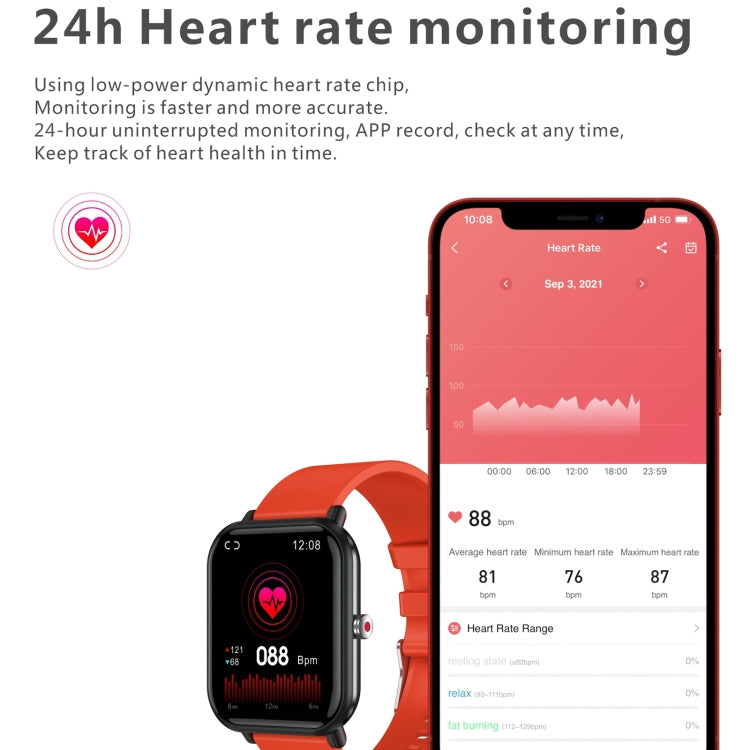 Q9 Pro 1.7 inch TFT HD Screen Smart Watch, Support Body Temperature Monitoring/Heart Rate Monitoring(Pink) by buy2fix