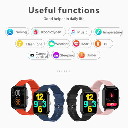 Q9 Pro 1.7 inch TFT HD Screen Smart Watch, Support Body Temperature Monitoring/Heart Rate Monitoring(Black) by buy2fix