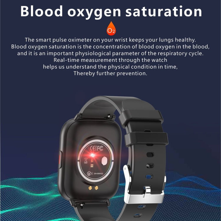 Q9 Pro GT2 1.85 inch TFT HD Screen Smart Watch, Support Body Temperature Monitoring/Heart Rate Monitoring(Black) by buy2fix