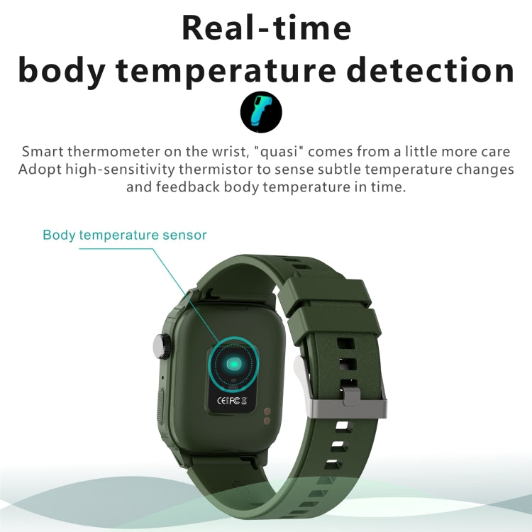 Q25 1.7 inch TFT HD Screen Smart Watch, Support Bluetooth Calling/Blood Pressure Monitoring(Grey) by buy2fix