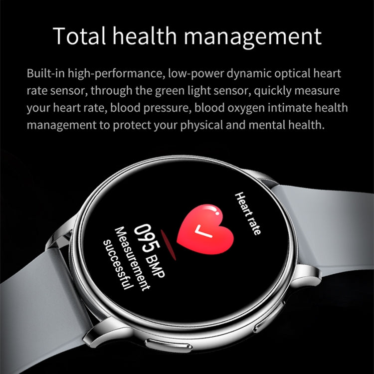 Y33 1.32 inch TFT Color Screen Smart Watch, Support Bluetooth Calling/Blood Pressure Monitoring(Black) by buy2fix