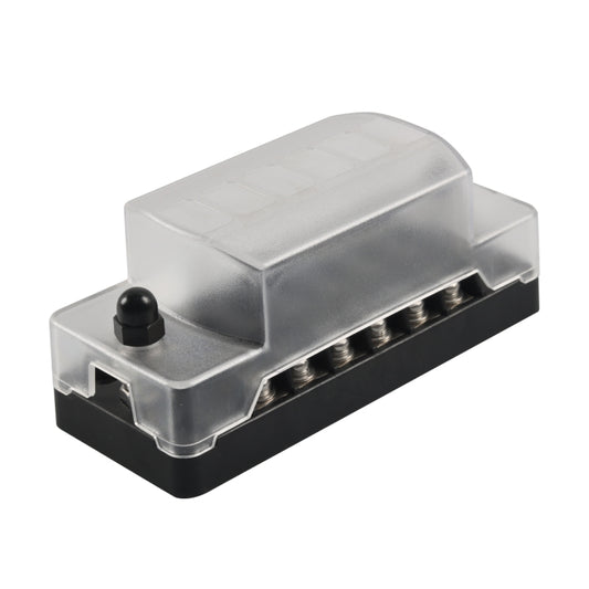 A5602-01 6 Way Fuse Box Blade Fuse Holder with Negative for Auto Car Truck Boat - Fuse by buy2fix | Online Shopping UK | buy2fix