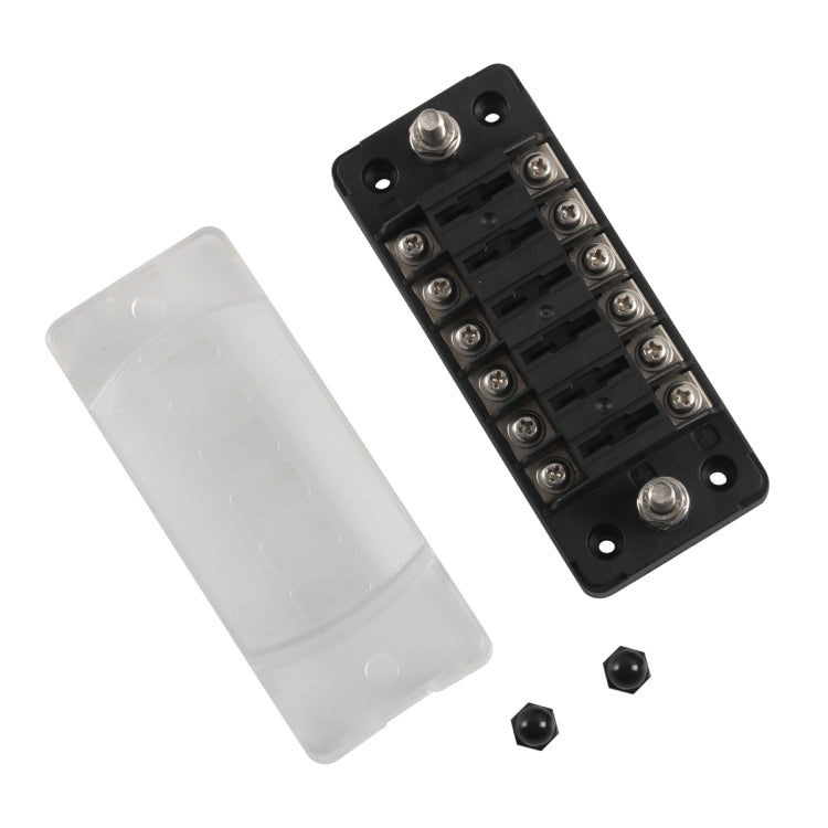 A5602-01 6 Way Fuse Box Blade Fuse Holder with Negative for Auto Car Truck Boat - Fuse by buy2fix | Online Shopping UK | buy2fix