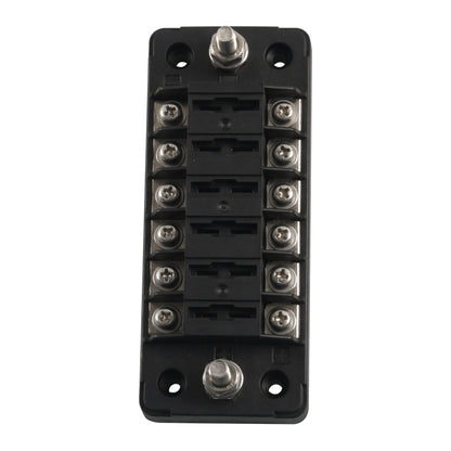 A5602-01 6 Way Fuse Box Blade Fuse Holder with Negative for Auto Car Truck Boat - Fuse by buy2fix | Online Shopping UK | buy2fix