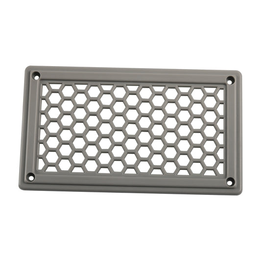 A6790 198x114mm Grey Rectangle Louvered Ventilation Plastic Venting Panel Cover - Air Conditioning System by buy2fix | Online Shopping UK | buy2fix