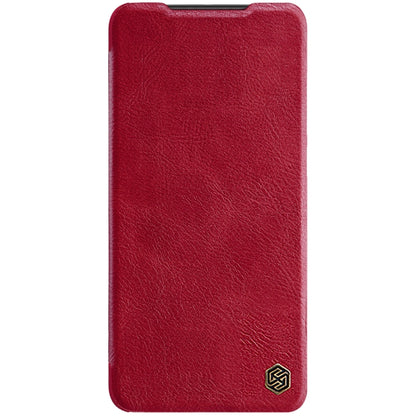 For Xiaomi Poco M4 Pro NILLKIN QIN Series Crazy Horse Texture Leather Phone Case(Red) - Xiaomi Cases by NILLKIN | Online Shopping UK | buy2fix