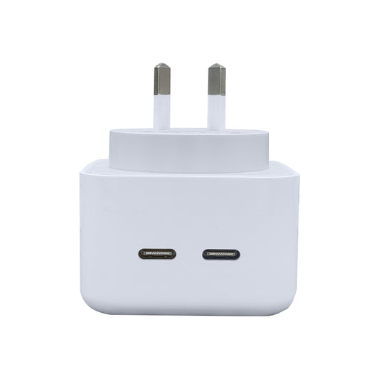 40W Dual PD USB-C / Type-C Charger for iPhone / iPad Series, AU Plug - USB Charger by buy2fix | Online Shopping UK | buy2fix