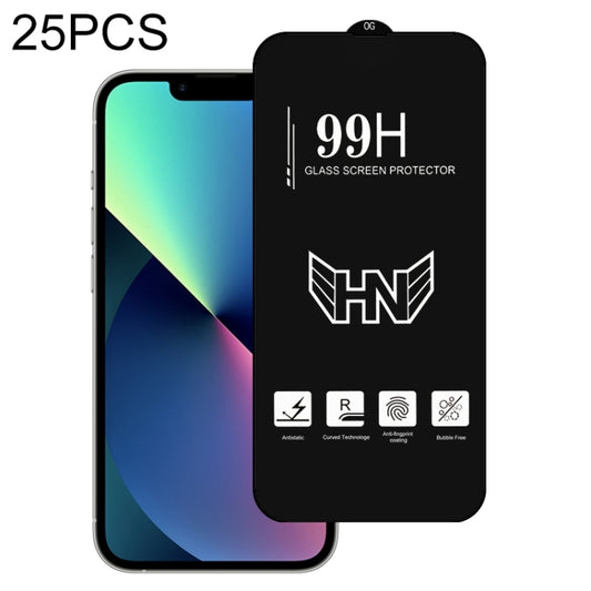 For iPhone 14 Plus 25pcs High Aluminum Large Arc Full Screen Tempered Glass Film - iPhone 14 Plus Tempered Glass by buy2fix | Online Shopping UK | buy2fix