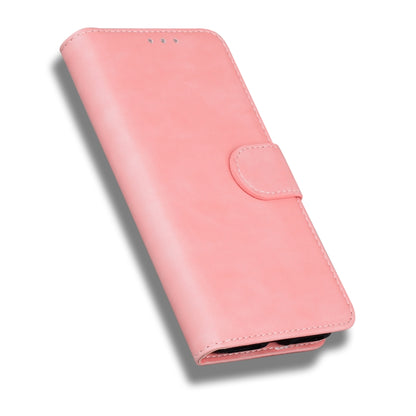 For Tecno Spark 8 Pro Skin Feel Pure Color Flip Leather Phone Case(Pink) by buy2fix