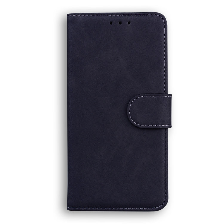 For Honor X8 Skin Feel Pure Color Flip Leather Phone Case(Black) - Honor Cases by buy2fix | Online Shopping UK | buy2fix