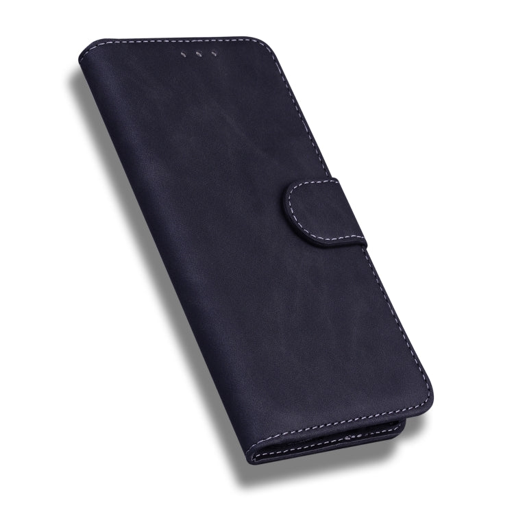 For Honor X8 Skin Feel Pure Color Flip Leather Phone Case(Black) - Honor Cases by buy2fix | Online Shopping UK | buy2fix