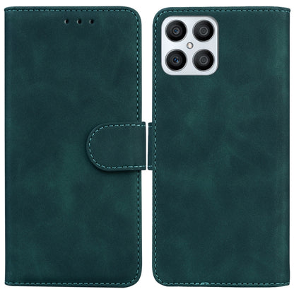 For Honor X8 Skin Feel Pure Color Flip Leather Phone Case(Green) - Honor Cases by buy2fix | Online Shopping UK | buy2fix