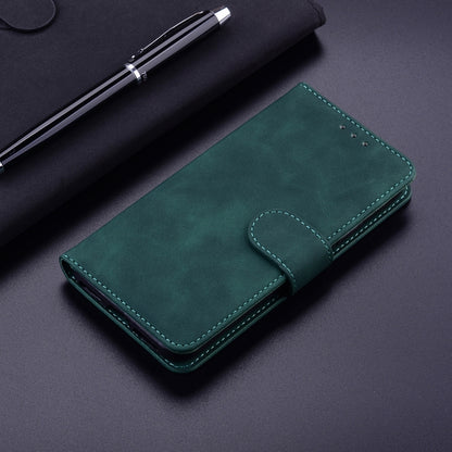 For Honor X8 Skin Feel Pure Color Flip Leather Phone Case(Green) - Honor Cases by buy2fix | Online Shopping UK | buy2fix