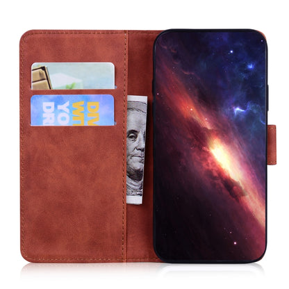 For Honor X8 Skin Feel Pure Color Flip Leather Phone Case(Brown) - Honor Cases by buy2fix | Online Shopping UK | buy2fix