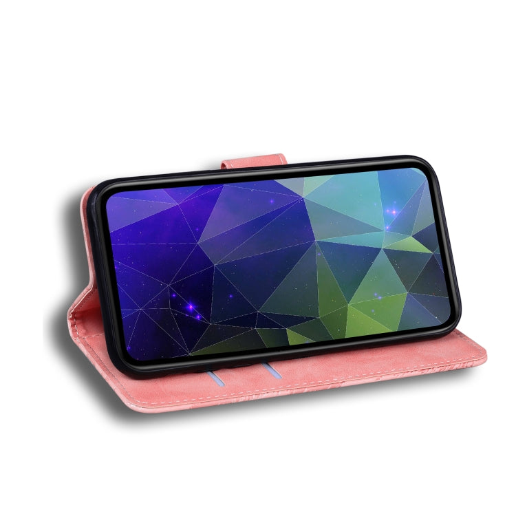 For Honor X8 Skin Feel Pure Color Flip Leather Phone Case(Pink) - Honor Cases by buy2fix | Online Shopping UK | buy2fix