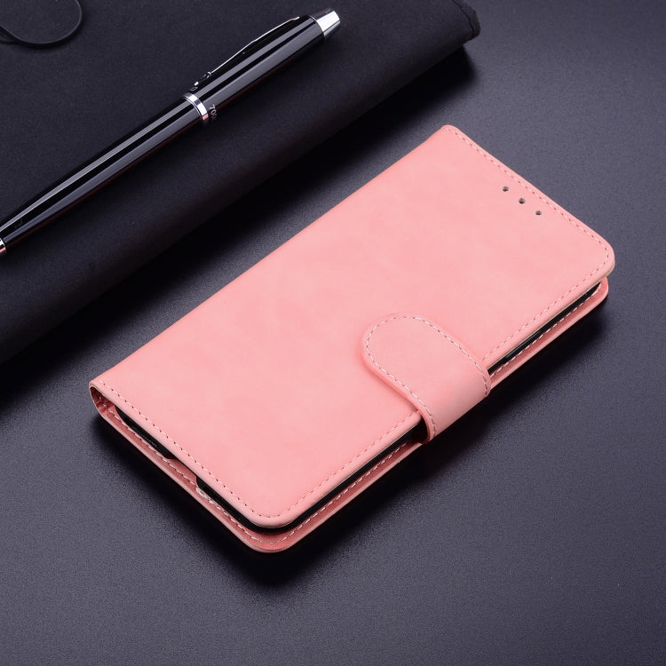 For Honor X8 Skin Feel Pure Color Flip Leather Phone Case(Pink) - Honor Cases by buy2fix | Online Shopping UK | buy2fix