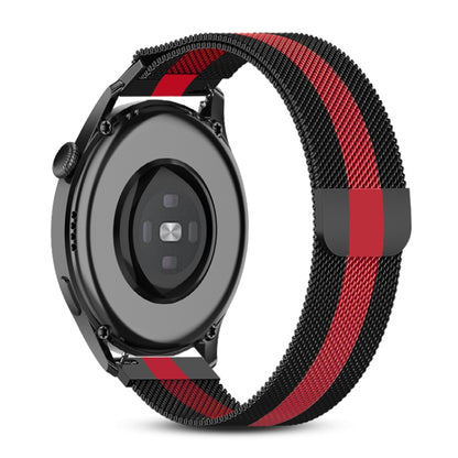 For Huawei Watch GT 3 Pro 46mm Milan Steel Watch Band(Black Red) by buy2fix