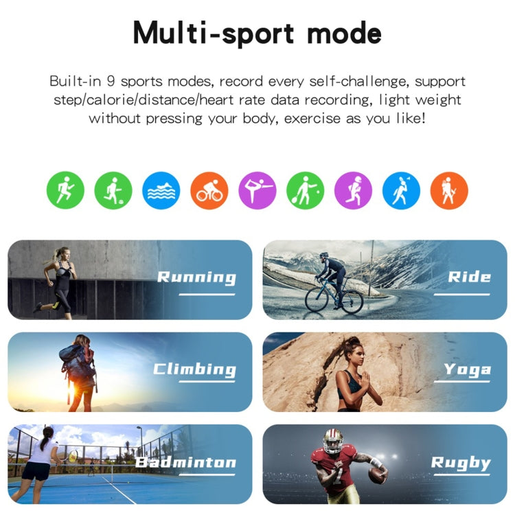 A60 1.32 inch IPS HD Screen Smart Watch, Support Bluetooth Calling/Blood Pressure Monitoring(Pink) by buy2fix