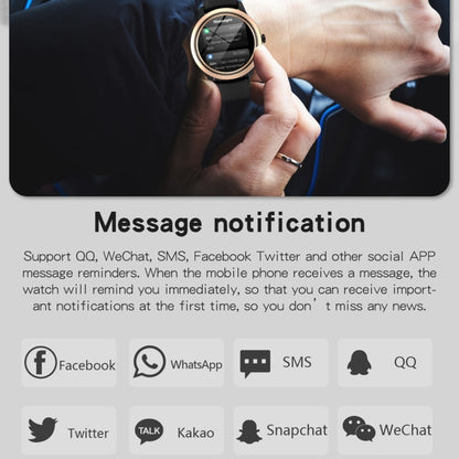 A60 1.32 inch IPS HD Screen Smart Watch, Support Bluetooth Calling/Blood Pressure Monitoring(Pink) by buy2fix