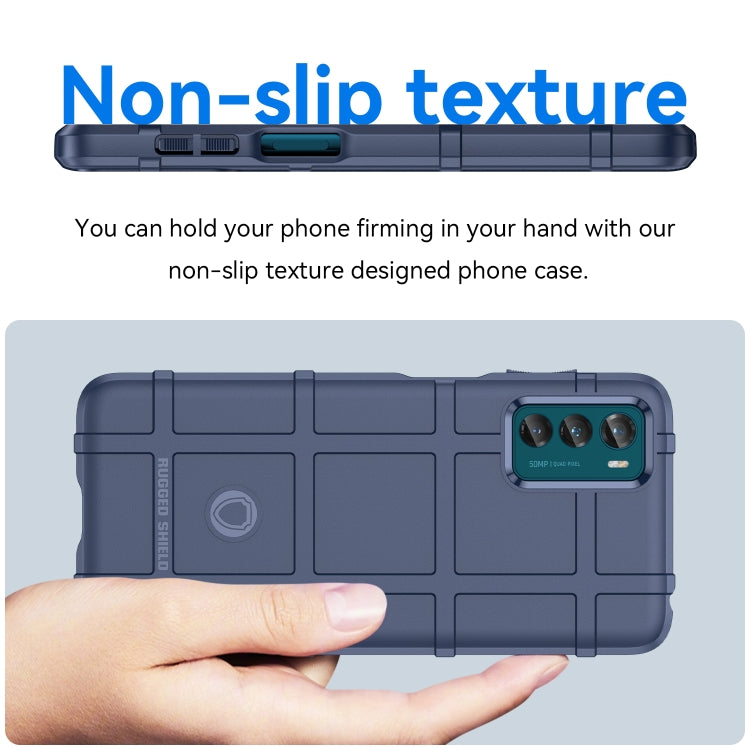 For Motorola Moto G42 Full Coverage Shockproof TPU Phone Case(Blue) - Motorola Cases by buy2fix | Online Shopping UK | buy2fix