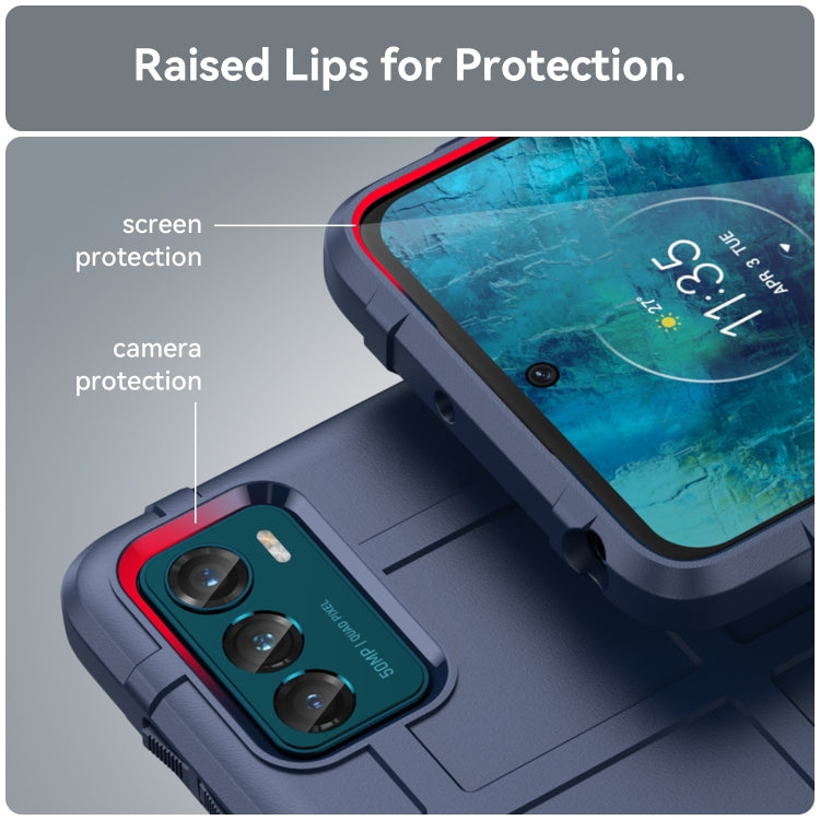 For Motorola Moto G42 Full Coverage Shockproof TPU Phone Case(Blue) - Motorola Cases by buy2fix | Online Shopping UK | buy2fix