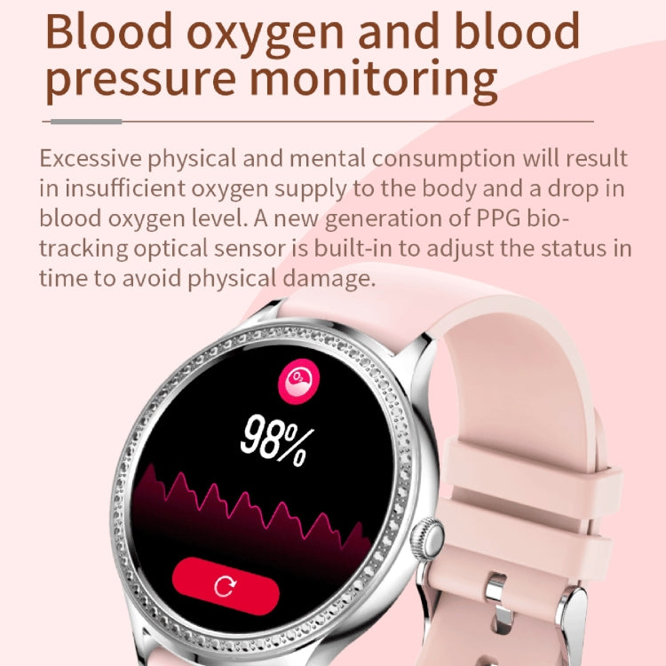 AK35 1.32 inch IPS Color Screen Smart Watch, Support Sleep Monitoring/Blood Oxygen Monitoring(Black Steel Watch Band) - Smart Watches by buy2fix | Online Shopping UK | buy2fix