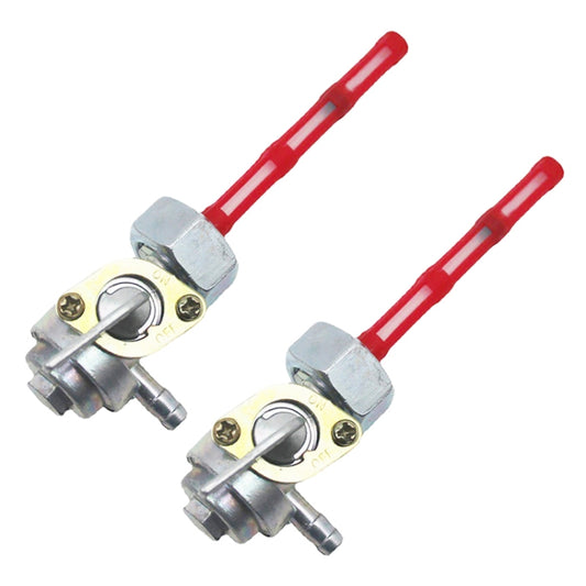 2 PCS Motorcycle Fuel Tap Valve Petcock Fuel Tank Gas Switch for Honda CB400/CB500/CB550/CB750(Red) - Replacement Parts by buy2fix | Online Shopping UK | buy2fix