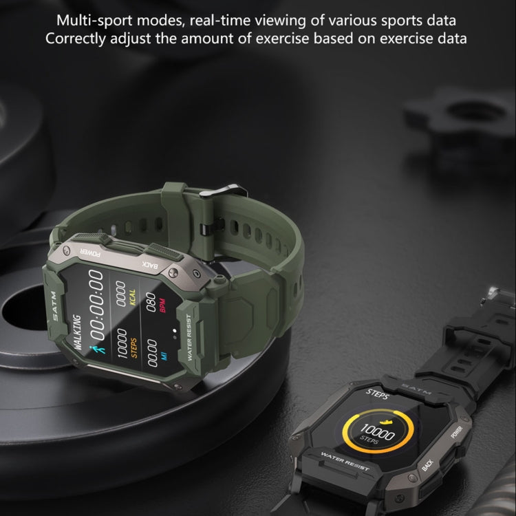 C20 1.71 inch TFT HD Screen Smart Watch, Support Heart Rate Monitoring/Blood Oxygen Monitoring(Green) - Smart Watches by buy2fix | Online Shopping UK | buy2fix