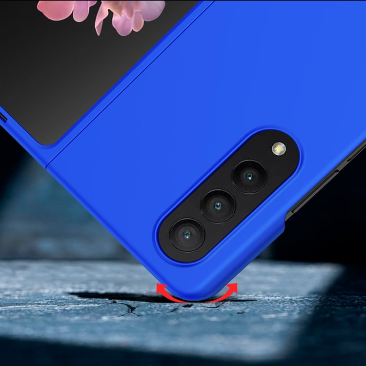 For Samsung Galaxy Z Fold4 Big Hole Fuel Injection PC Skin Feel Phone Case(Black) - Galaxy Z Fold4 5G Cases by buy2fix | Online Shopping UK | buy2fix
