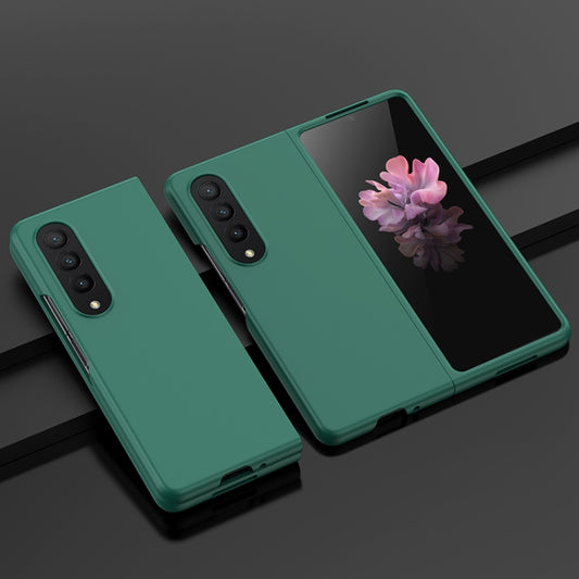 For Samsung Galaxy Z Fold4 Big Hole Fuel Injection PC Skin Feel Phone Case(Green) - Galaxy Z Fold4 5G Cases by buy2fix | Online Shopping UK | buy2fix
