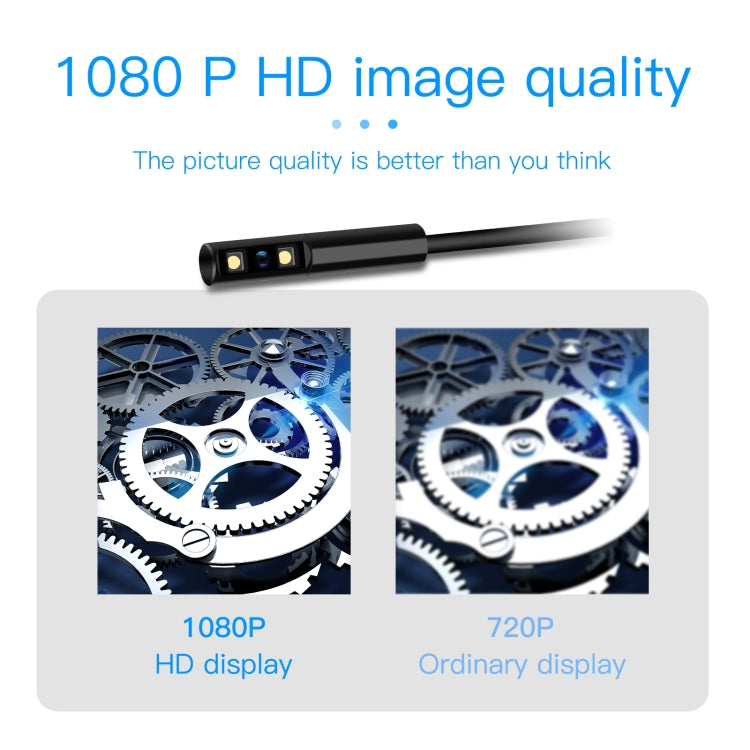 8mm 2.4 inch HD Side Camera Handheld Industrial Endoscope With LCD Screen, Length:10m -  by buy2fix | Online Shopping UK | buy2fix