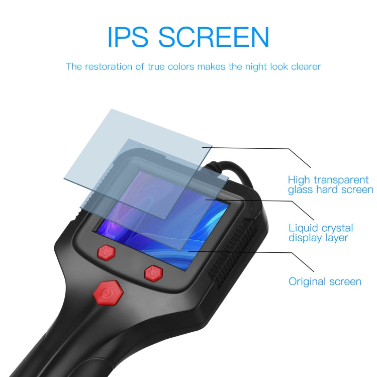 8mm Camera 2.4 inch HD Handheld Industrial Endoscope With LCD Screen, Length:2m -  by buy2fix | Online Shopping UK | buy2fix